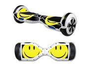 MightySkins Protective Vinyl Skin Decal for Hover Board Self Balancing Scooter mini 2 wheel x1 razor wrap cover sticker Smiley Face