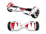 MightySkins Protective Vinyl Skin Decal for Hover Board Self Balancing Scooter mini 2 wheel x1 razor wrap cover sticker Blood Drip