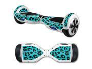 MightySkins Protective Vinyl Skin Decal for Hover Board Self Balancing Scooter mini 2 wheel x1 razor wrap cover sticker Teal Leopard