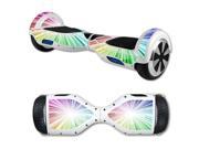 MightySkins Protective Vinyl Skin Decal for Hover Board Self Balancing Scooter mini 2 wheel x1 razor wrap cover sticker Rainbow Explosion