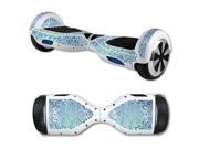 MightySkins Protective Vinyl Skin Decal for Hover Board Self Balancing Scooter mini 2 wheel x1 razor wrap cover sticker Carved Blue