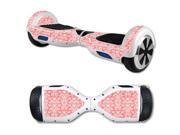 MightySkins Protective Vinyl Skin Decal for Hover Board Self Balancing Scooter mini 2 wheel x1 razor wrap cover sticker Coral Damask