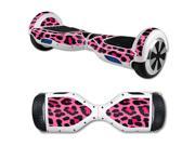 MightySkins Protective Vinyl Skin Decal for Hover Board Self Balancing Scooter mini 2 wheel x1 razor wrap cover sticker Pink Leopard