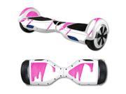 MightySkins Protective Vinyl Skin Decal for Hover Board Self Balancing Scooter mini 2 wheel x1 razor wrap cover sticker Pink Drip