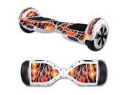 MightySkins Protective Vinyl Skin Decal for Hover Board Self Balancing Scooter mini 2 wheel x1 razor wrap cover sticker Hot Flames