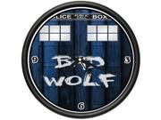 TIME LORD BOX Wall Clock the doctor bad wolf sci fi geek nerd gift