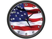 AMERICAN FLAG Wall Clock usa patriot stars and stripes gift