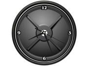 BARBELL Wall Clock weight lifting gym workout sports gift