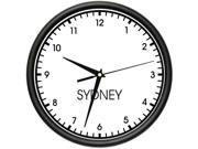 SYDNEY TIME Wall Clock world time zone clock office business
