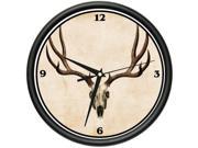 DEER SKULL Wall Clock decor animal antlers hunting gift