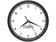 DUBAI TIME Wall Clock world time zone clock office business