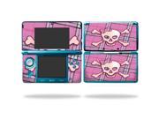 Mightyskins Protective Vinyl Skin Decal Cover for Nintendo 3DS wrap sticker skins Pink Bow Skull
