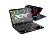 Mightyskins Protective Skin Decal Cover for Acer Aspire One AO756 Laptop with 11.6 screen wrap sticker skins Hearts
