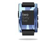 Mightyskins Protective Vinyl Skin Decal Cover for Pebble Smart Watch wrap sticker skins Blue Camo