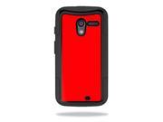 Mightyskins Protective Skin Decal Cover for OtterBox Commuter Motorola Moto X Case wrap sticker skins Solid Red