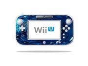 Mightyskins Protective Vinyl Skin Decal Cover for Nintendo Wii U GamePad Controller wrap sticker skins Blue Vortex