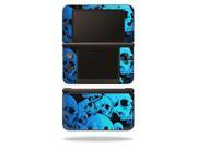 MightySkins Protective Vinyl Skin Decal Cover for Nintendo 3DS XL Original 2012 2014 Models Sticker Wrap Skins Blue Skulls