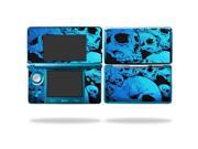 Mightyskins Protective Vinyl Skin Decal Cover for Nintendo 3DS wrap sticker skins Blue Skulls