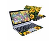 Mightyskins Protective Skin Decal Cover for Acer Aspire V5 122P Laptop with 11.6 touch screen wrap sticker skins Sunflowers