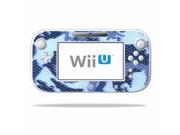 Mightyskins Protective Vinyl Skin Decal Cover for Nintendo Wii U GamePad Controller wrap sticker skins Blue Camo
