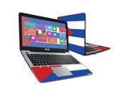Mightyskins Protective Vinyl Skin Decal Cover for ASUS F555LA 16 Cover wrap sticker skins Cuban Flag