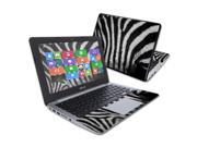 MightySkins Protective Vinyl Skin Decal for Asus Chromebook 11.6 C200MA wrap cover sticker skins Zebra