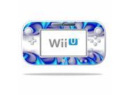 Mightyskins Protective Vinyl Skin Decal Cover for Nintendo Wii U GamePad Controller wrap sticker skins Blue Fire