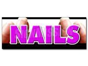 12 NAILS DECAL sticker nail salon manicure spa