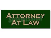 24 ATTORNEY AT LAW DECAL sticker lawyer attorney justice prosecute counsel