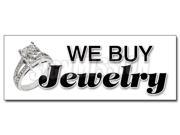 24 WE BUY JEWELRY DECAL sticker gold appraisals watches stones rings