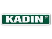 KADIN Street Sign name kids childrens room door bedroom girls boys gift