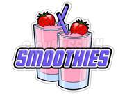 SMOOTHIES Concession Decal drink fruit smoothie sign