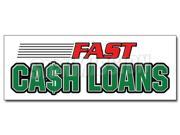 48 FAST CASH LOANS DECAL sticker pawn shop loan