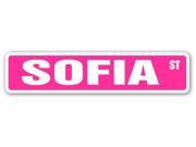 SOFIA Street Sign name kids childrens room door bedroom girls boys gift