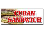 12 CUBAN SANDWICH DECAL sticker cuba havana hot pressed fresh homemade