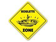 ROULETTE ZONE Sign casino game card room gambling