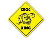 CROC CROSSING Sign xing crocodile salt water gift