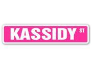 KASSIDY Street Sign name kids childrens room door bedroom girls boys gift