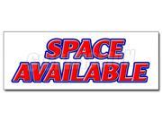 12 SPACE AVAILABLE DECAL sticker retail warehouse storage units commercial