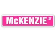 McKENZIE Street Sign name kids childrens room door bedroom girls boys gift