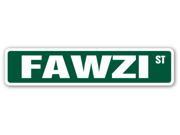 FAWZI Street Sign name kids childrens room door bedroom girls boys gift