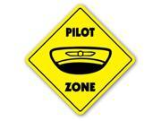 PILOT ZONE Sign xing gift novelty plane job careers teacher jacket shirt glasses