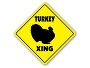 TURKEY CROSSING Sign novelty gift animals