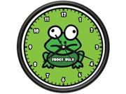 FROG Wall Clock think green tree frogs toad art gift