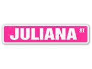 JULIANA Street Sign name kids childrens room door bedroom girls boys gift