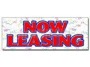24 NOW LEASING DECAL sticker for lease rent office retail space apartment