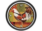 ROOSTER 1 Wall Clock farmer kitchen french home decor