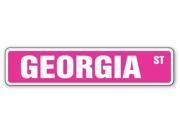 GEORGIA Street Sign name kid child boy girl room bedroom gift