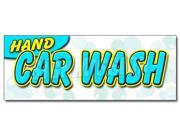 48 HAND CAR WASH DECAL sticker detail wax car wash clean auto service