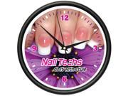 NAIL TECH Wall Clock manicurist salon technician gift